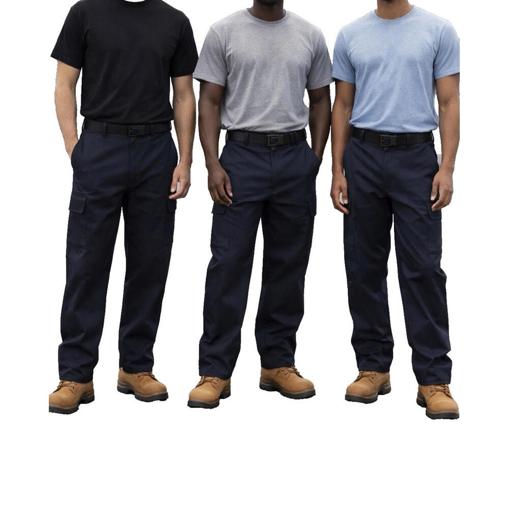 Aramark Men’s Work Pants Size 42x34 Navy Blue Durable Uniform Slacks